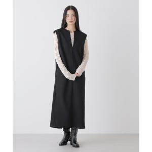 ワンピース キーネックワンピース