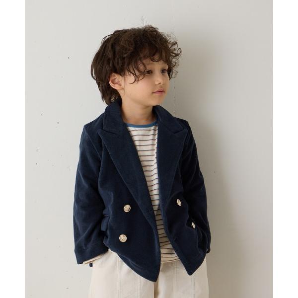 セレモニースーツ フォーマル 発表会 卒園式 入学式 入学式 卒園式 ダブルボタンパイルテーラードジ...