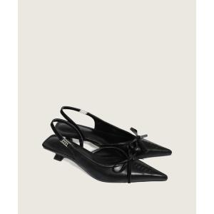 パンプス 「4色展開」コルセットリボンポイント サイドロゴスリングバック/2026 SS NEW COLLECTION｜ZOZOTOWN Yahoo!店