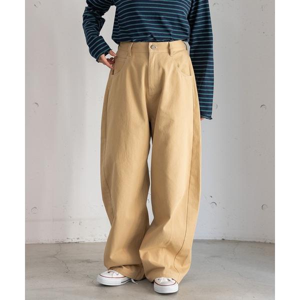 ワイドパンツ パンツ ルーズバレルパンツ レディース