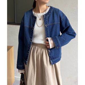 ブルゾン アウター GLDフックノーカラーGジャン レディース