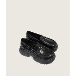 ローファー 「3色展開」ロゴポイント厚底ペニーローファースニーカー/2026 SS PLATFORM COLLECTION レディース｜ZOZOTOWN Yahoo!店