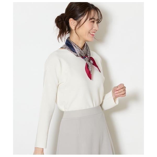 ニット セーター 「手洗い可能」TCホールガーメント(R)  ボートネックニットプルオーバー レディ...