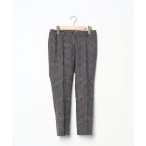 「GEORGES RECH」 チェック柄パンツ 36 グレー レディース