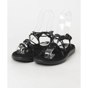 「Teva」 フラットサンダル 24cm ブラック レディース