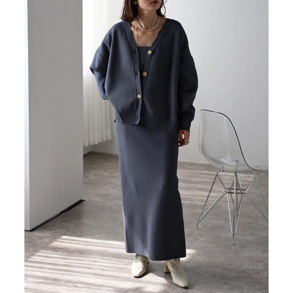 「Bonjour Sagan」 セットアップ M チャコールグレー レディース