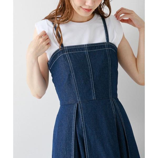 「URBAN RESEARCH Sonny Label」 キャミソールワンピース 36 ブルー レデ...