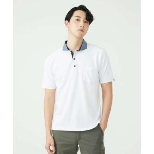 「MK MICHEL KLEIN HOMME 」 半袖ポロシャツ 48 ホワイト メンズ