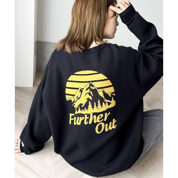「Java」 長袖ニット LARGE ネイビー レディース