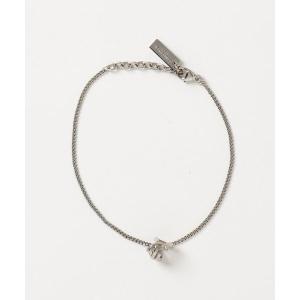 「SAINT LAURENT PARIS」 ブレスレット - シルバー メンズ