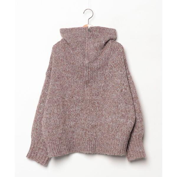 「Java」 長袖ニット M ブラウン レディース