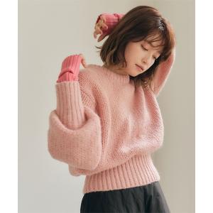 「titivate」 長袖ニット FREE ピンク レディース