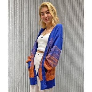 「UGG」 ニットカーディガン M オレンジ レディース