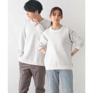 「GLOBAL WORK」 長袖ニット SMALL ホワイト メンズ