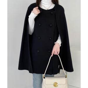 「ECLIN」 ポンチョ M ブラック レディース