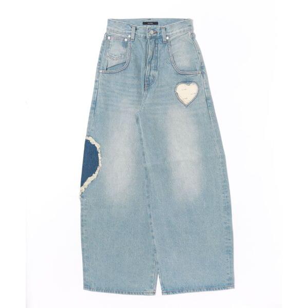 ジーンズ デニム デニムパンツ HEART LOOSE JEANS レディース