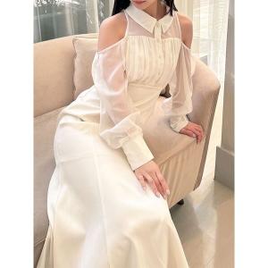 Rose Tiara（ローズティアラ） ノースリーブワンピース 46 ブルー