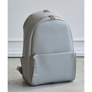 デイバック リュック PC収納付き合皮A4リュック レディース