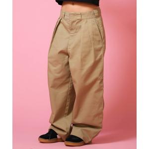 ワイドパンツ パンツ 「ムラサキスポーツ限定」Dickies/ディッキーズ ロングパンツ ツータック バギーパンツ ワイドシルエット DY0002 レディース