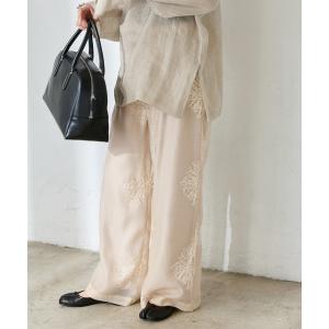 パンツ 「追加」シアーレースレイヤードパンツ レディース