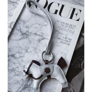 チャーム 「 NOLITA / ノリータ 」ホースモチーフ PUレザー バッグチャーム 配色馬 キーホルダー レディース メンズ