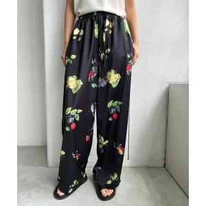 パンツ フルーツプリントイージーパンツ レディース