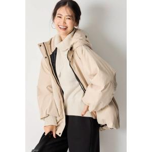 ダウンコート ダウンジャケット ドロストフーディーダウンジャケット レディース