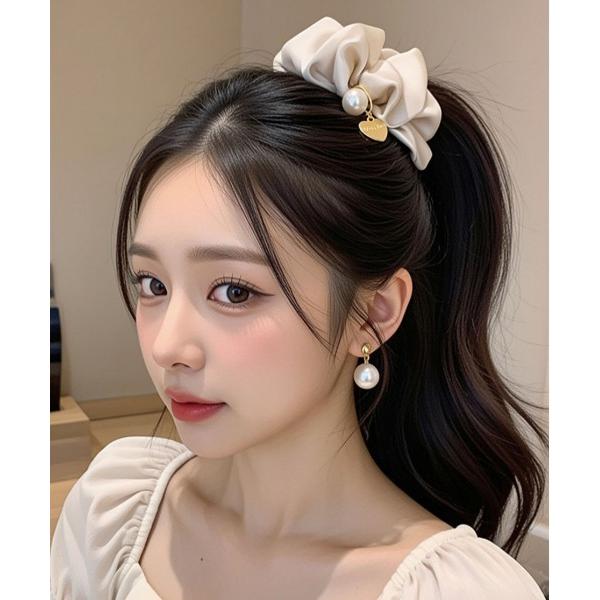 シュシュ 「M2SUQARED/エムツースクエア」アクセサリー付きシュシュ