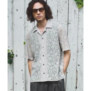 シャツ 半袖 Flower lace shirts/フラワーレースシャツ メンズ レディース