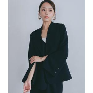 ジャケット ノーカラージャケット 入学式 卒園式 2WAYスリーブ イージーノーカラージャケット「セレモニー/オケージョン」 レディース