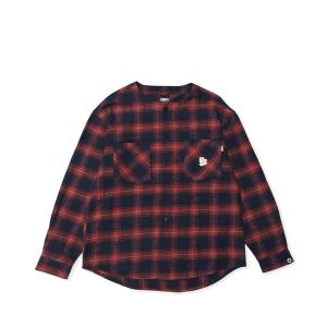 シャツ EXAMPLE FLANNEL NO-COLLAR L/S SHIRT メンズ レディース