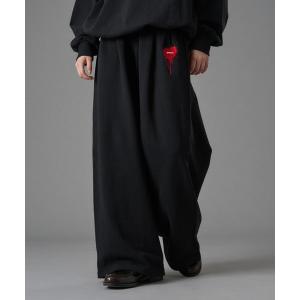 スウェットパンツ ジャージ HEART LOGO WIDE SWEATPANTS / ハートロゴワイドスウェットパンツ メンズ レディース