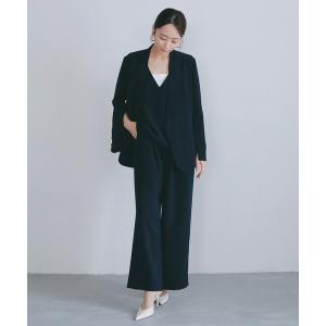 パンツ イージーストレートワイドパンツ「セレモニー/オケージョン」 レディース