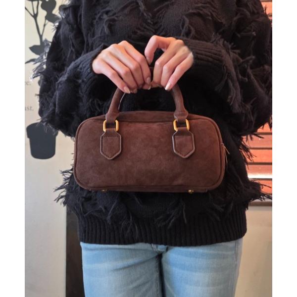 ショルダーバッグ バッグ スエード調 クラシカル 2way ショルダーバッグ ハンドバッグ ミニバッ...