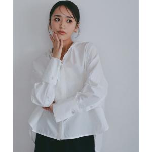 ブラウス シャツ サイドボタン付き スキッパーシャツ「セレモニー/オケージョン」 レディース