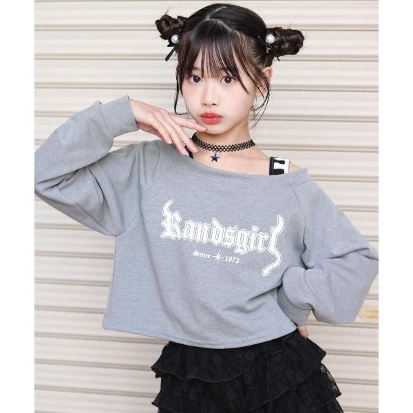 トレーナー レイヤード風オフショルトップス KIDS キッズ 子供服 女の子