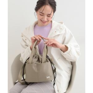 ショルダーバッグ バッグ 「Lee別注／撥水」巾着ショルダーバッグ レディース