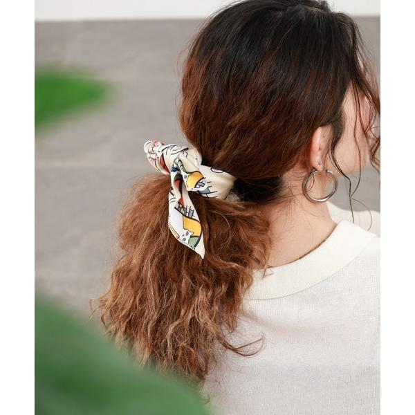 ストール マフラー ネコモチーフスカーフ レディース