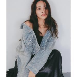 デニムジャケット gジャン デニムライク ショートジャケット レディース