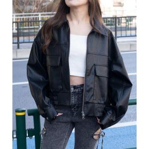 gossip!ロサンゼルス ジャケット テーラードジャケット Y2K PUレザー