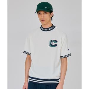 archivio（アルチビオ） ×NEW ERA モックネック 半袖Tシャツ ホワイト
