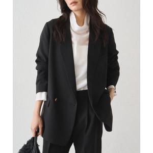 ジャケット テーラードジャケット ダブルクロスジャケット レディース