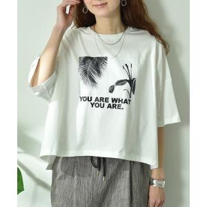 tシャツ ビッグシルエットモノクロフォトＴ レディース
