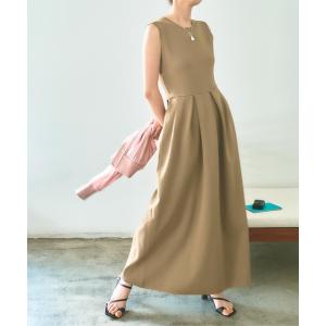 「titivate」 ノースリーブワンピース M オリーブ レディース
