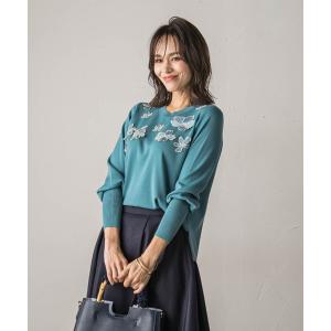 「Viaggio Blu」 長袖ニット M ブルー レディース