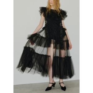 「J1U by LA BELLE ETUDE」 キャミソールワンピース FREE ブラック レディース