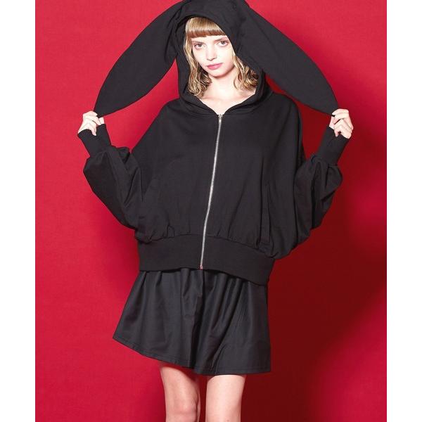 「ankoROCK」 ジップアップパーカー ONE SIZE ブラック メンズ