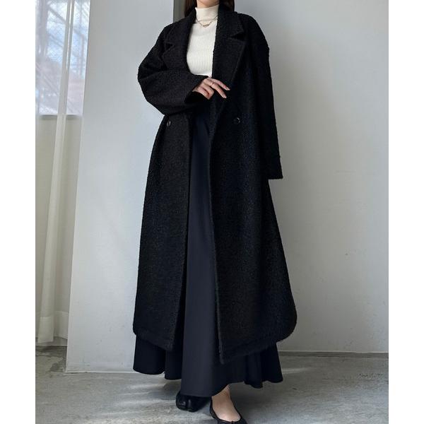 「Louere」 チェスターコート SMALL ブラック レディース
