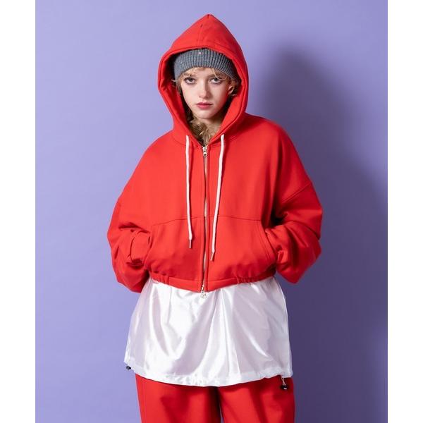 「ankoROCK」 「materialdept.」ジップアップパーカー ONESIZE オレンジ ...