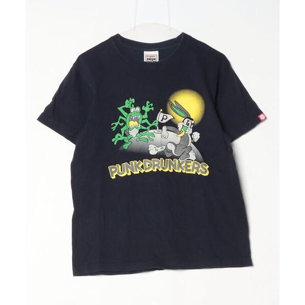 「PUNK DRUNKERS」 半袖Tシャツ M ブラック メンズ
